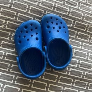 Blue toddler Crocs